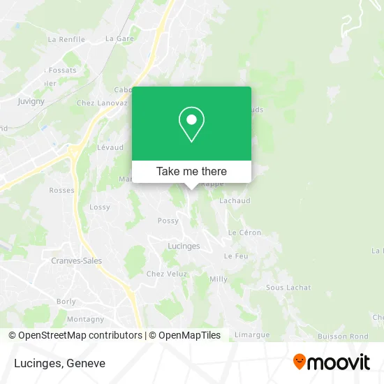 Lucinges map