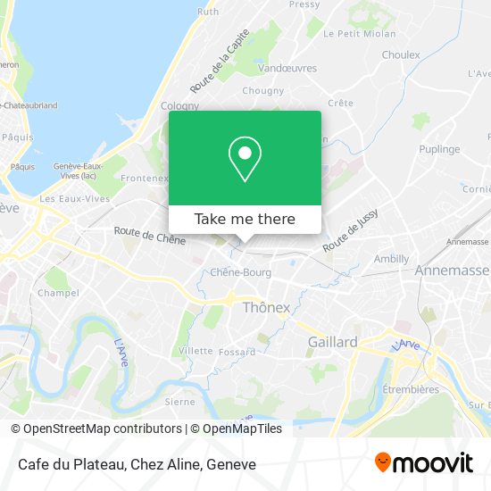 Cafe du Plateau, Chez Aline map