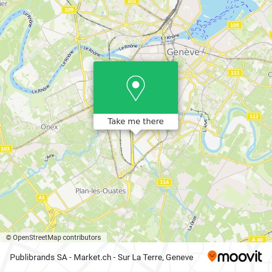 Publibrands SA - Market.ch - Sur La Terre map