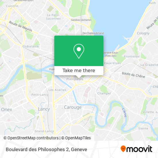 Boulevard des Philosophes 2 Karte