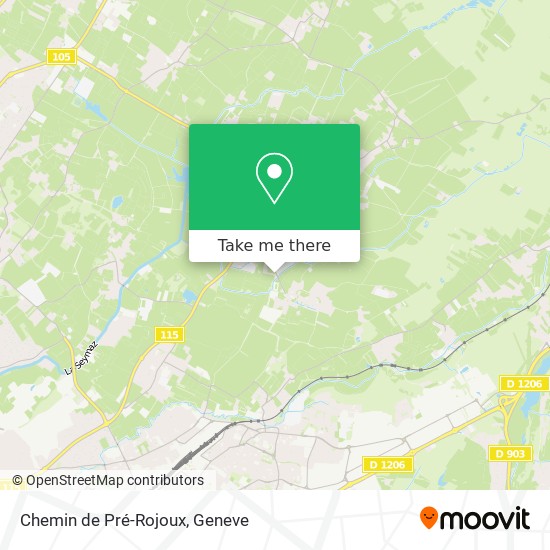 Chemin de Pré-Rojoux map