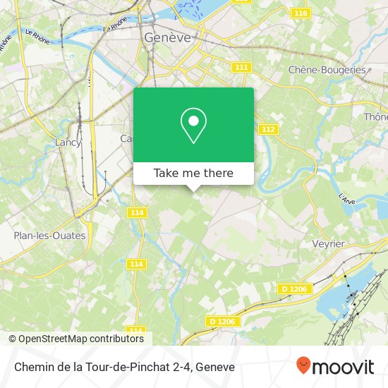 Chemin de la Tour-de-Pinchat 2-4 map