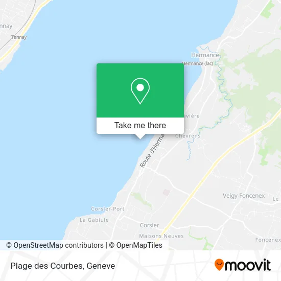 Plage des Courbes map