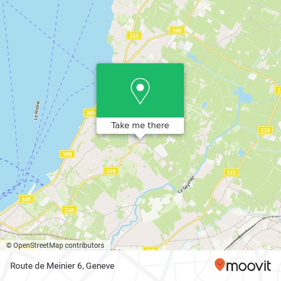 Route de Meinier 6 Karte