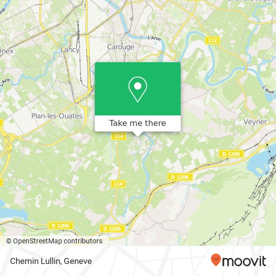 Chemin Lullin map