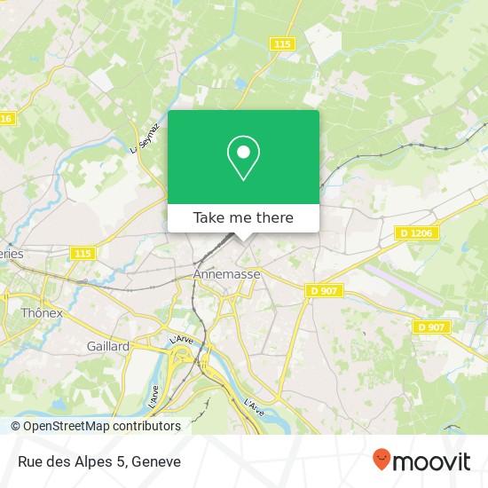 Rue des Alpes 5 map