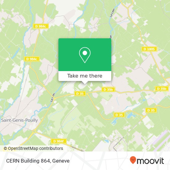 CERN Building 864 Karte