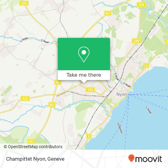 Champittet Nyon map