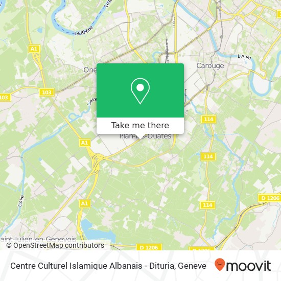 Centre Culturel Islamique Albanais - Dituria map