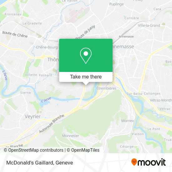 McDonald's Gaillard map