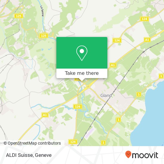 ALDI Suisse map