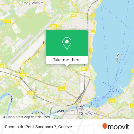 Chemin du Petit-Saconnex 7 map