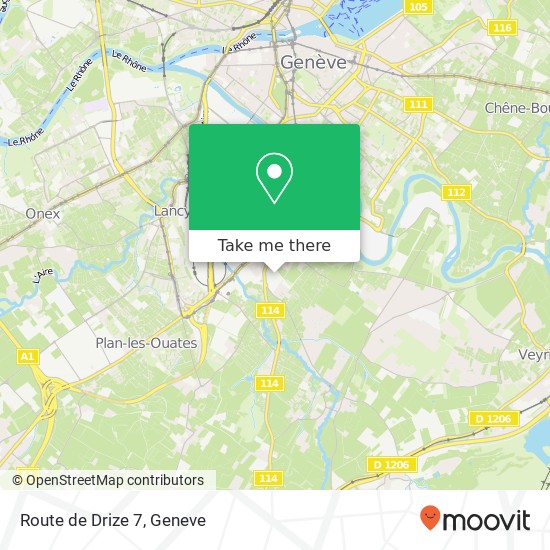 Route de Drize 7 map