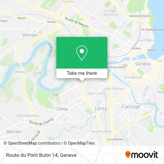 Route du Pont Butin 14 map