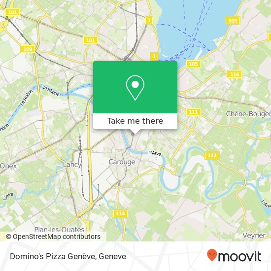 Domino's Pizza Genève Karte