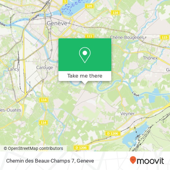 Chemin des Beaux-Champs 7 map