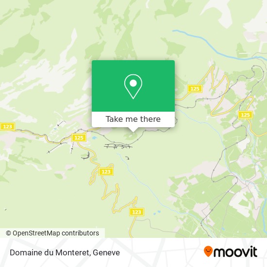 Domaine du Monteret Karte