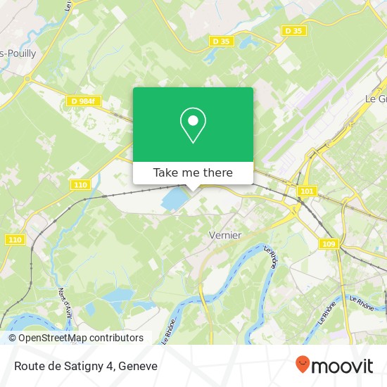 Route de Satigny 4 map