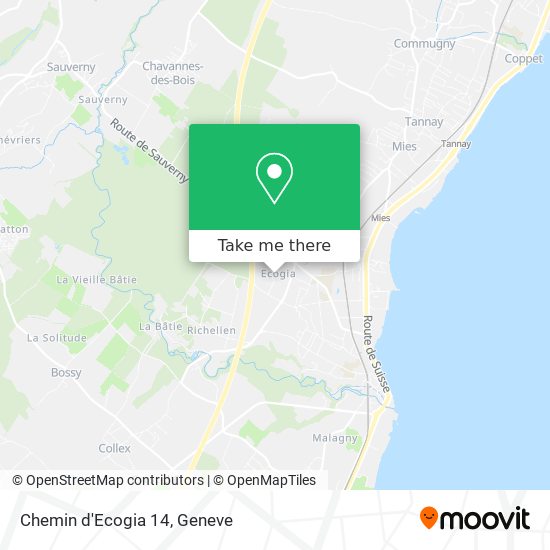 Chemin d'Ecogia 14 map