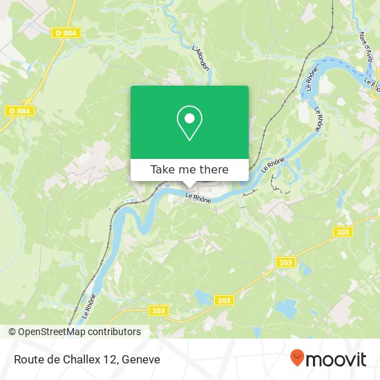 Route de Challex 12 Karte