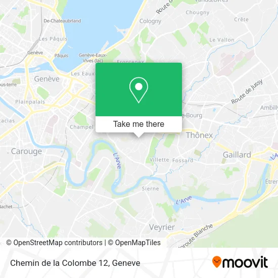 Chemin de la Colombe 12 map