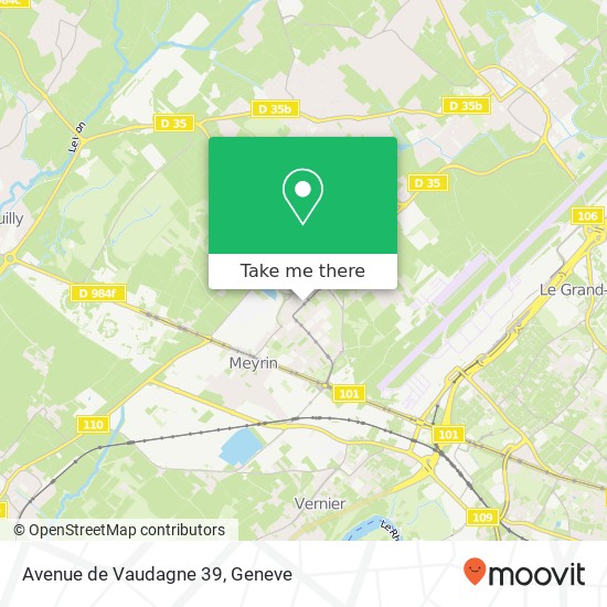 Avenue de Vaudagne 39 map