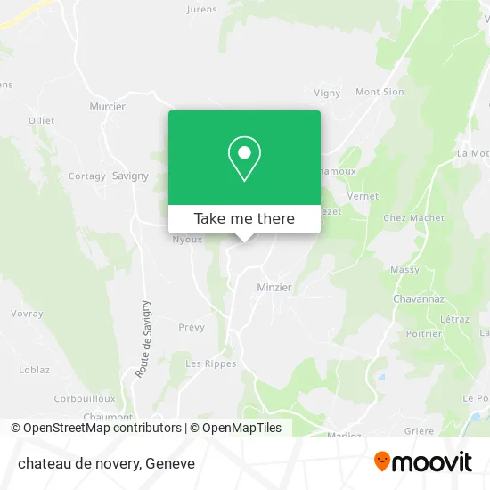 chateau de novery map