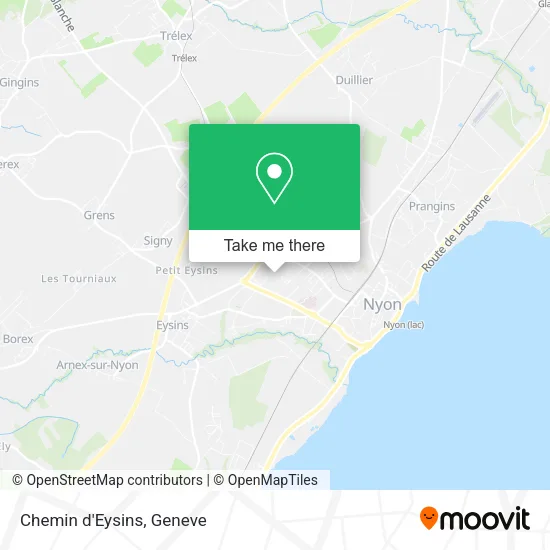 Chemin d'Eysins map