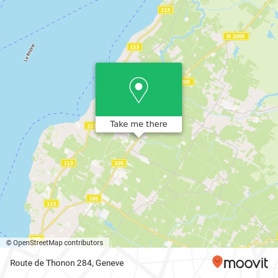 Route de Thonon 284 Karte