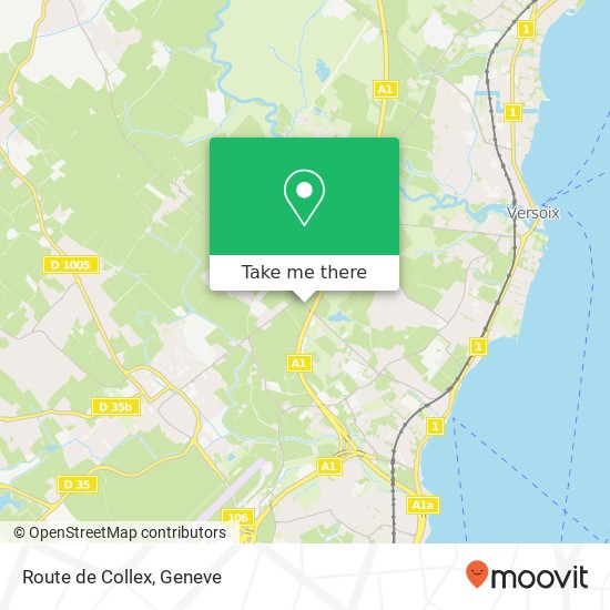 Route de Collex map