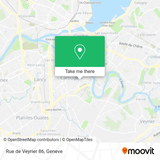 Rue de Veyrier 86 map