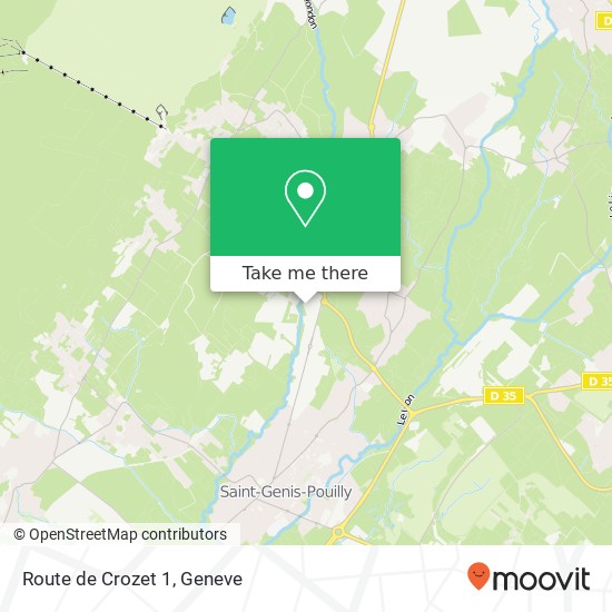 Route de Crozet 1 Karte