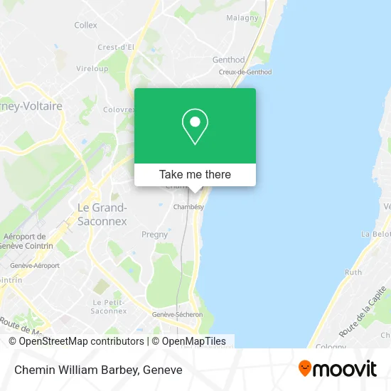 Chemin William Barbey map