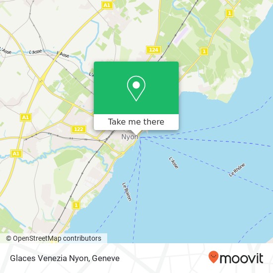 Glaces Venezia Nyon map