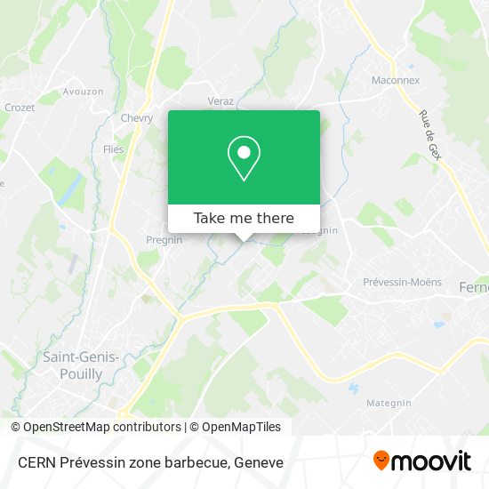 CERN Prévessin zone barbecue Karte