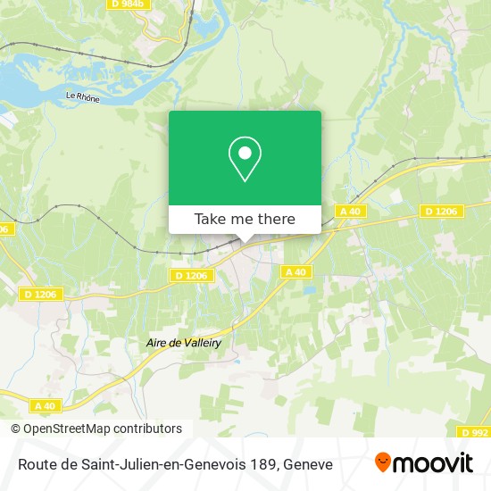 Route de Saint-Julien-en-Genevois 189 Karte