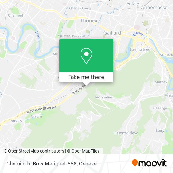 Chemin du Bois Meriguet 558 Karte