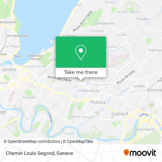 Chemin Louis-Segond map