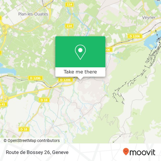 Route de Bossey 26 map