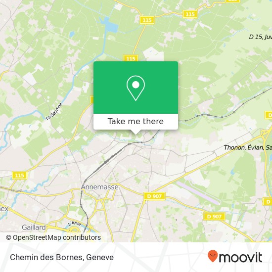 Chemin des Bornes map