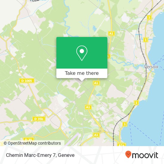 Chemin Marc-Emery 7 map
