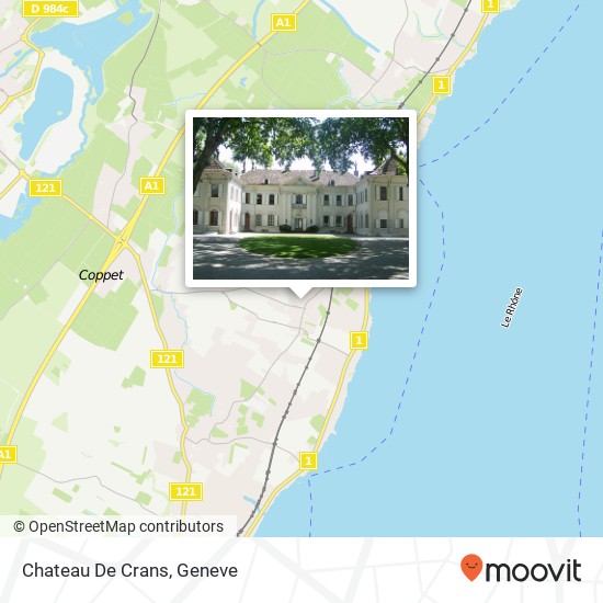 Chateau De Crans map