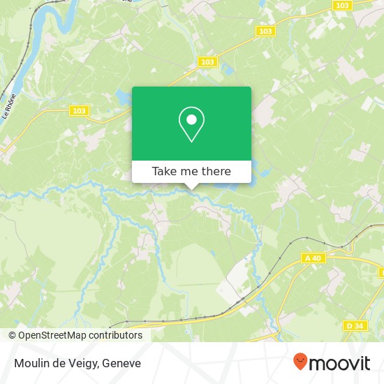 Moulin de Veigy map
