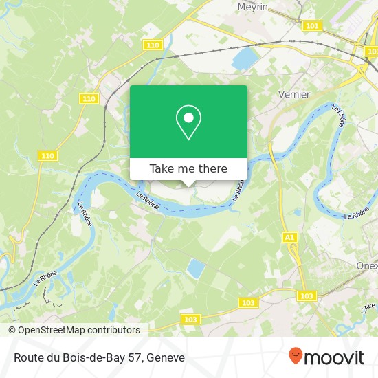 Route du Bois-de-Bay 57 Karte