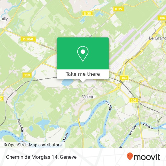 Chemin de Morglas 14 map