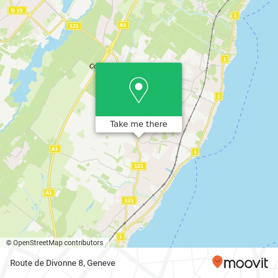 Route de Divonne 8 Karte