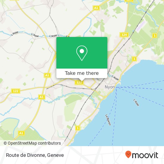 Route de Divonne map