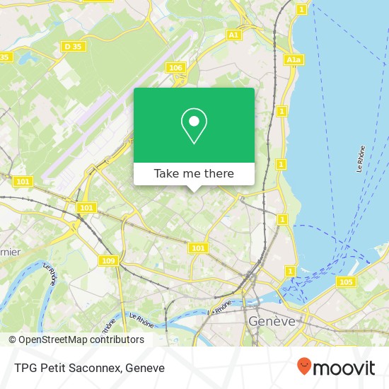 TPG Petit Saconnex map