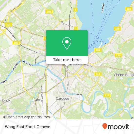 Wang Fast Food Karte