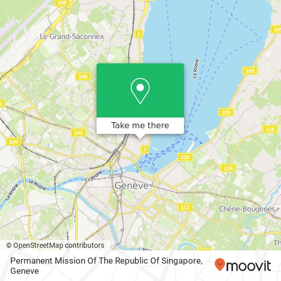 Permanent Mission Of The Republic Of Singapore map